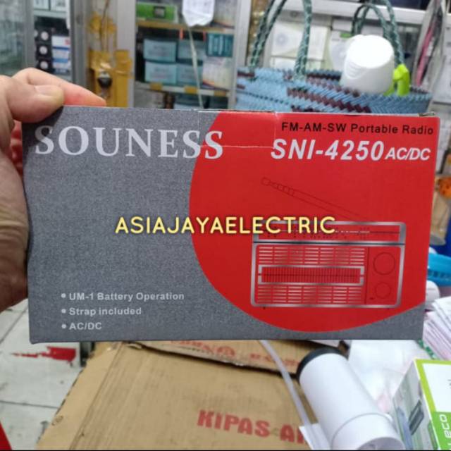 RADIO PORTABLE AM FM SW MW AC DC SOUNESS 4250