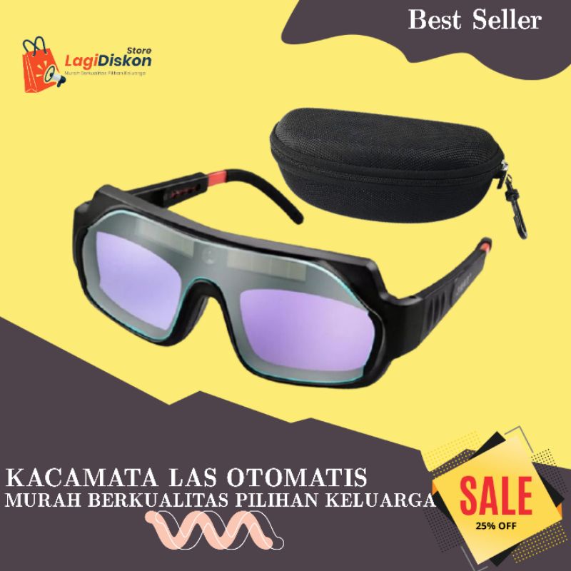 Kacamata Las Listrik Otomatis Kacamata Welding Glasses Auto Darkness Kacamata Tukang Las Solar