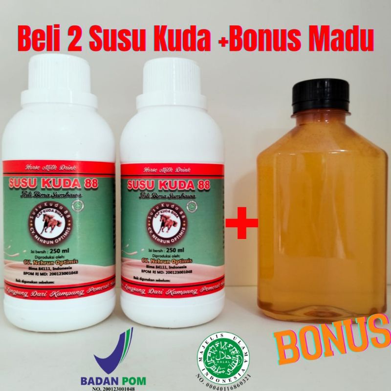 

Susu Kuda Liar + Bonus Madu Sumbawa (BPOM RIMD)ASLI dan MURNI