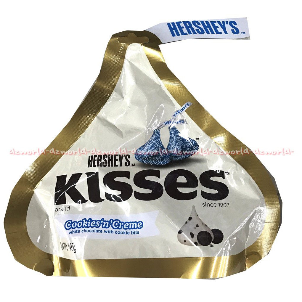 Hershey's Kisses Creamy Milk Chocolate 146gr Bulat Coklat Cookies Creme Hersheys
