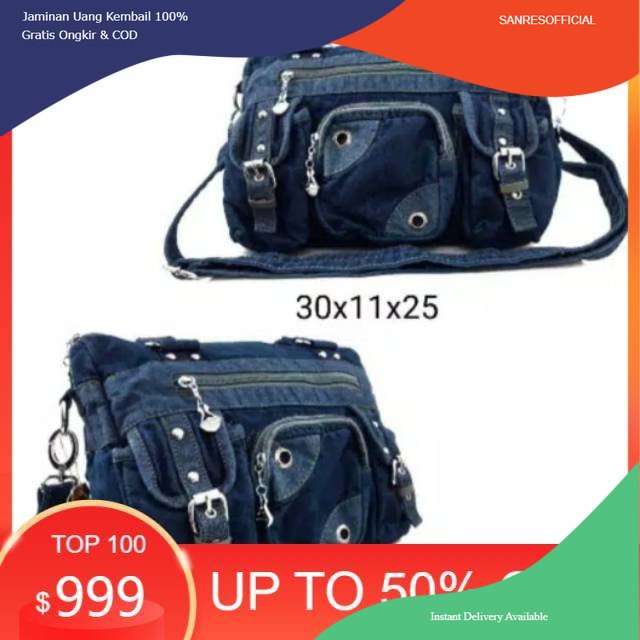 tas bahu wanita jeans # tas wanita jeans madeline kode 569 BISA COD