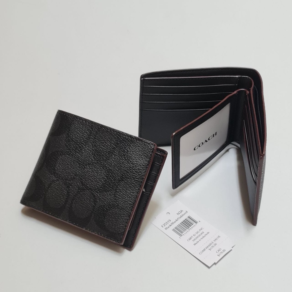 Dompet Coach Wallet Men F25519 New Original