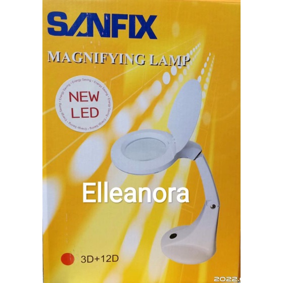 Kaca Pembesar Magnifying Lamp Lampu Service Sanfix SM-40-3/12 Original