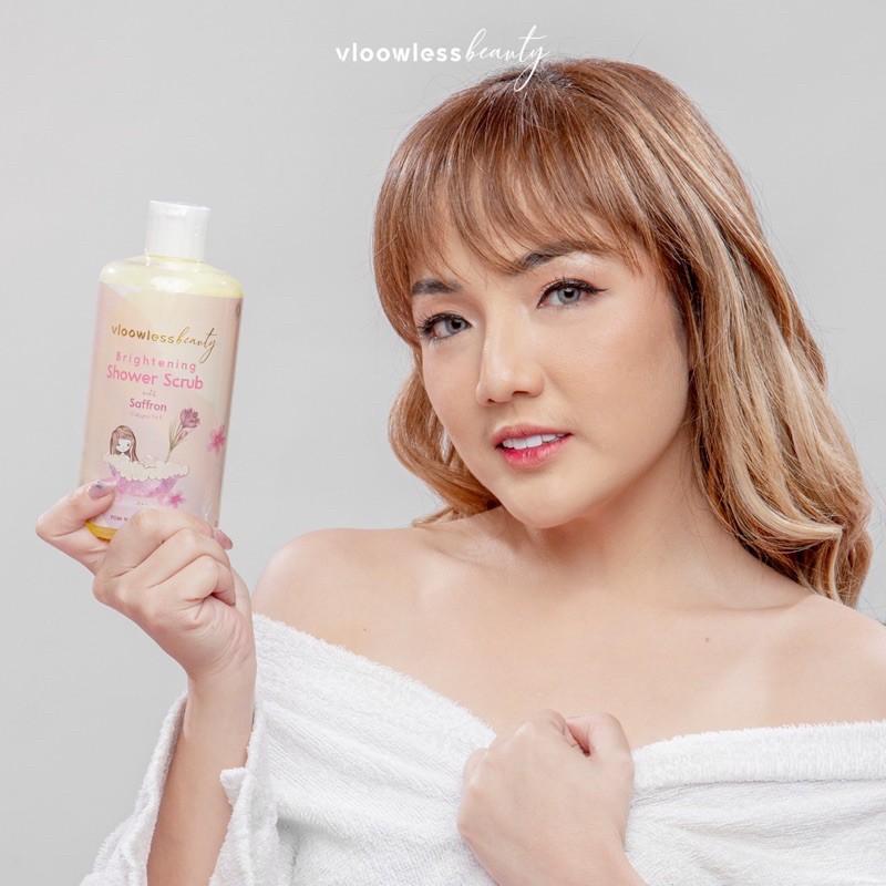 Vloowless Shower Scrub Safrron