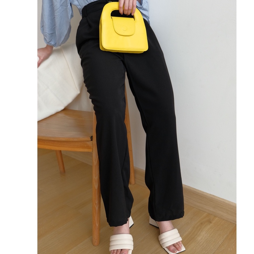 Derra Pants - Celana High Waist - Celana Panjang Kantor Wanita - Celana Korea Wanita - Celana Formal / Casual