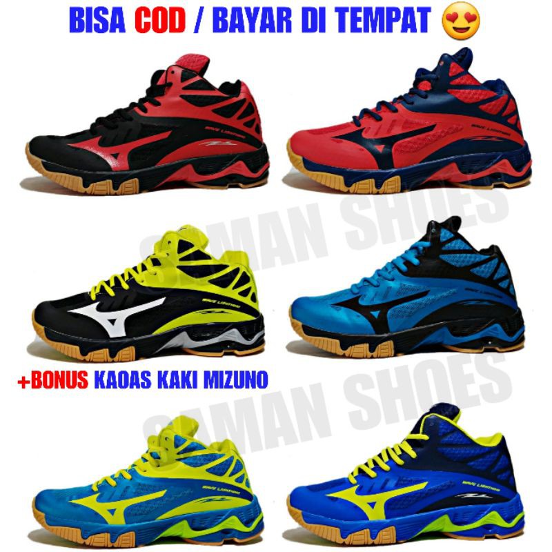  Sepatu  Volly  Voli Mizuno Wave Lightning Z2 Mid wlz  Import 