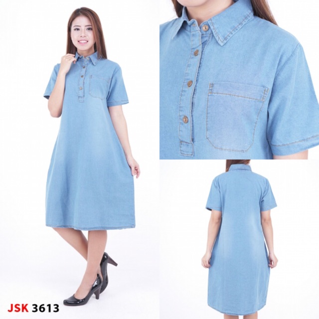 BABY BLUE DRESS JEANS / DRESS JEANS WANITA JSK 3613