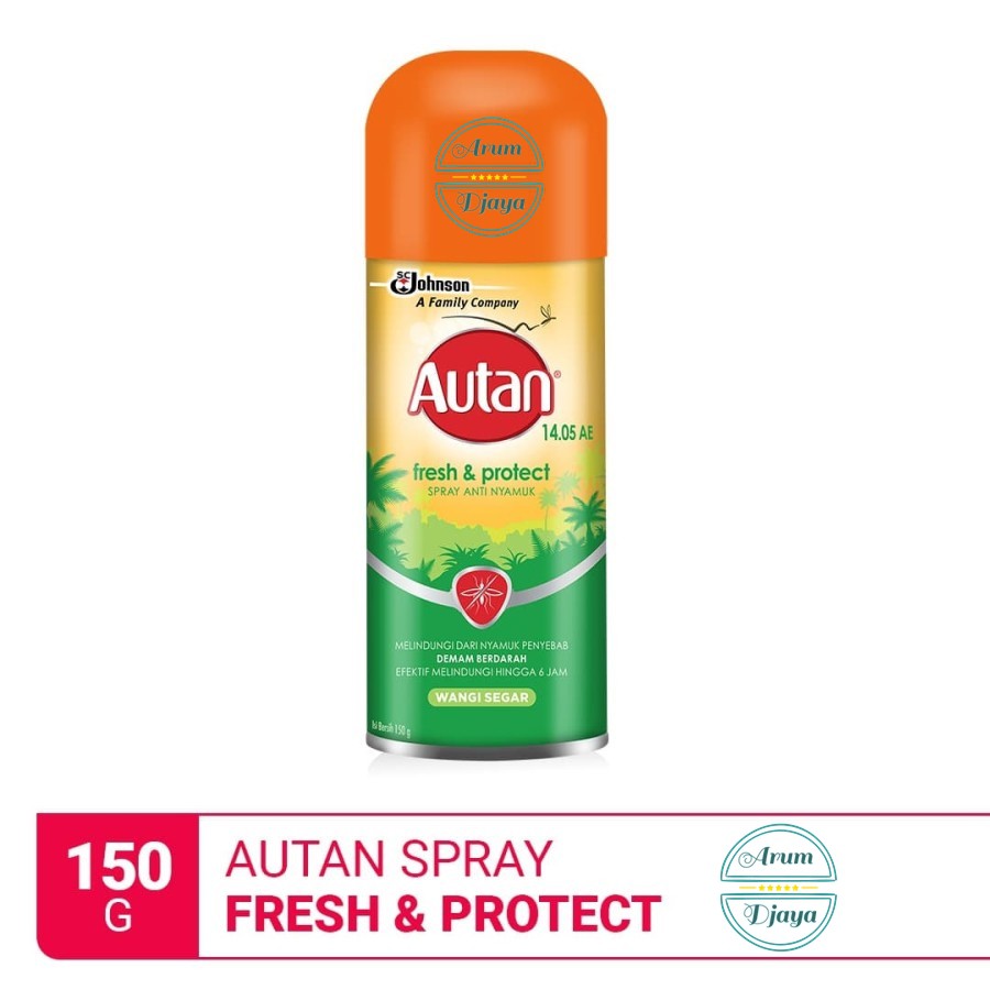 Autan Spray Fresh & Protect Aerosol Anti Nyamuk Spray 150g