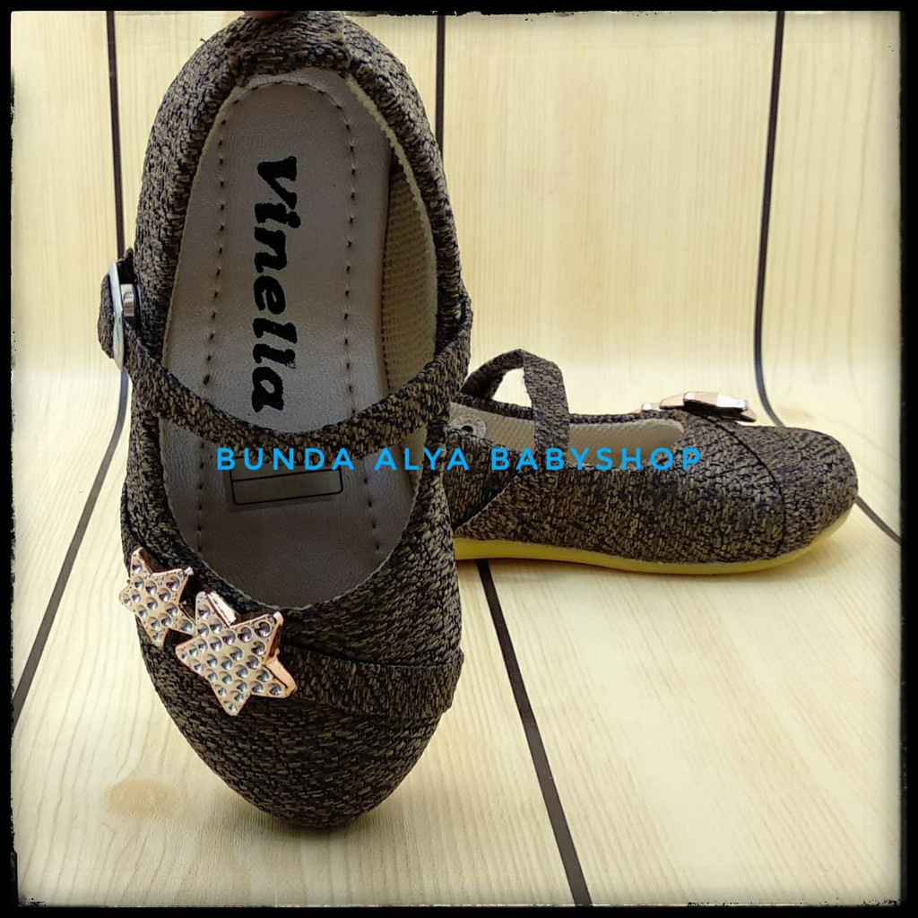 Sepatu Anak Perempuan Usia 2 3 4 5 6 Tahun COKLAT - Sepatu Pesta Anak Cewek Casual Size 24 - 35