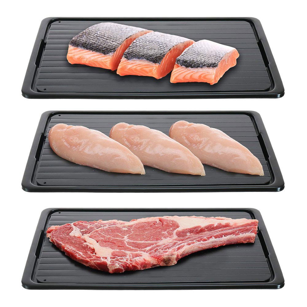 [COD] Pencair Daging Beku Defrosting Magic Fast Tray Plate Alas Pencair Ayam Ikan Sapi Thawing Plate