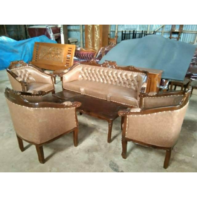 Kursi tamu LOUIS bolong jati jepara grade A