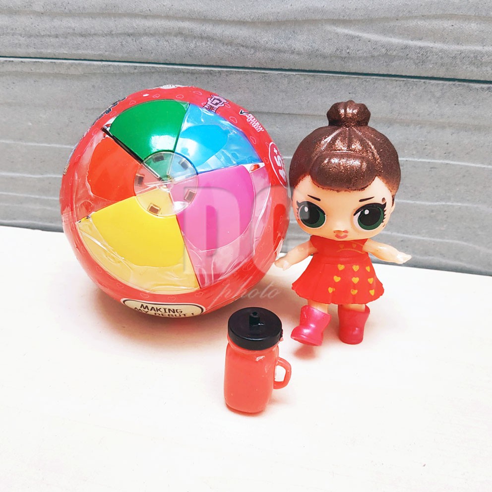 LOL The Cut Doll With 5in1 Surprise Ball Mainan Bola Kejutan Mini Figure LOL