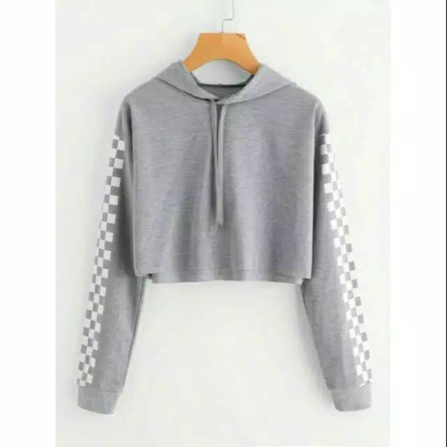 Fourfashion SWEATER CROP HODIE CATUR 3W bhn babyterri fit L