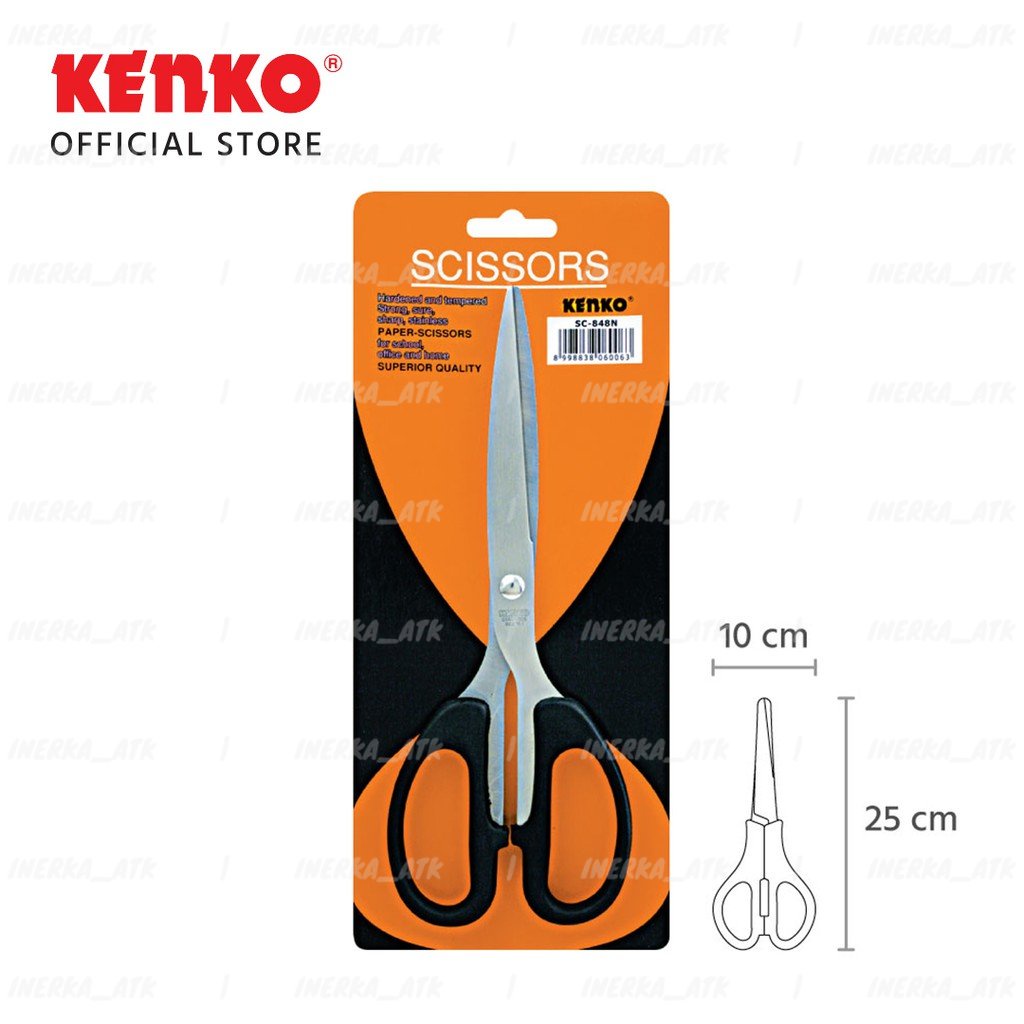 

GUNTING KENKO SC-848N KERTAS KARTON KAIN TAJAM STAINLESS SC 848N 848 N BESAR MURAH ATK GROSIR