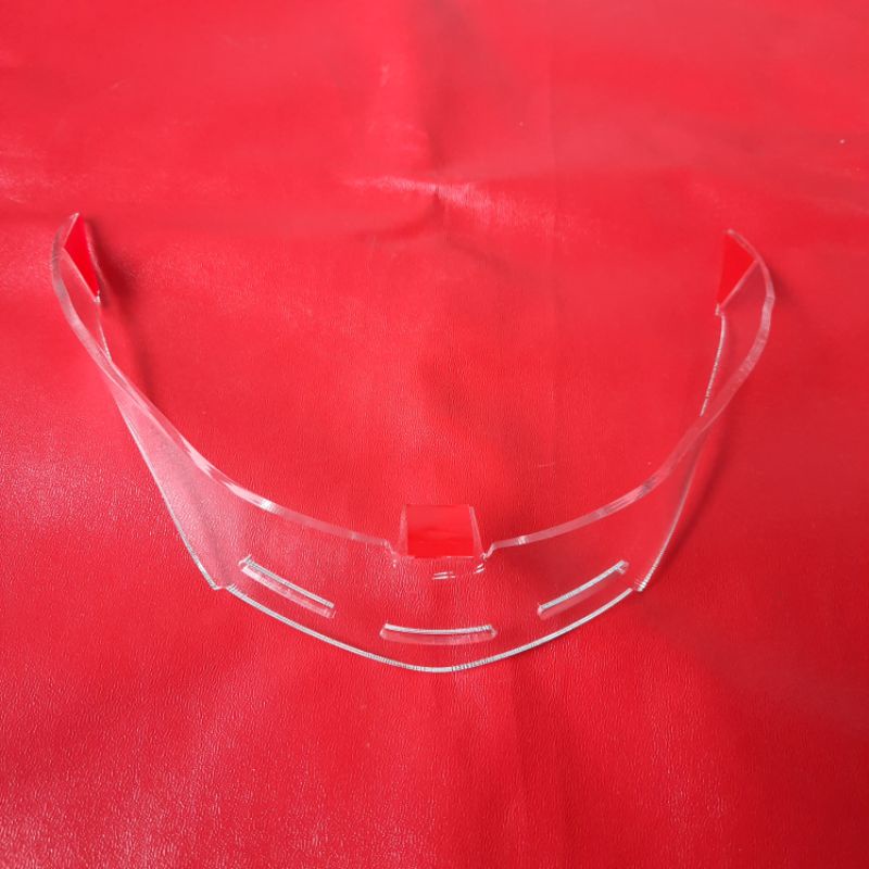 Spoiler Helm NJS KAIROZ ZX1 ZX-1 Hitam dan Bening sudah termasuk 3m-BENING