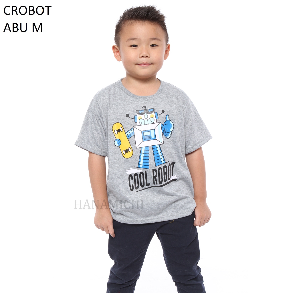 Hanamichi CROBOT Kaos Anak Lengan Pendek