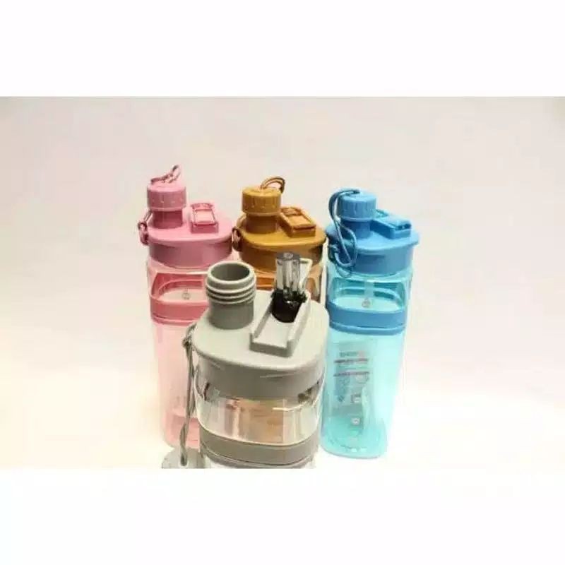 AA6 Botol Minum 600ml + Sedotan BPA FREE | Wadah Tempat Minuman Air Putih di Sepeda Sporty Shake