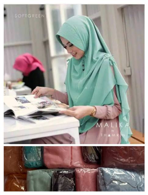 HIJAB JILBAB INSTANT MURAH KHIMAR MALIKA