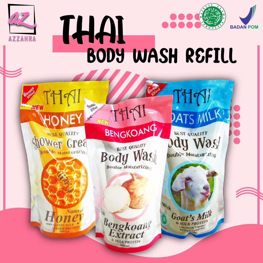 THAI BODY WASH REFILL 900ml [Sabun Mandi Cair] ORIGINAL BPOM