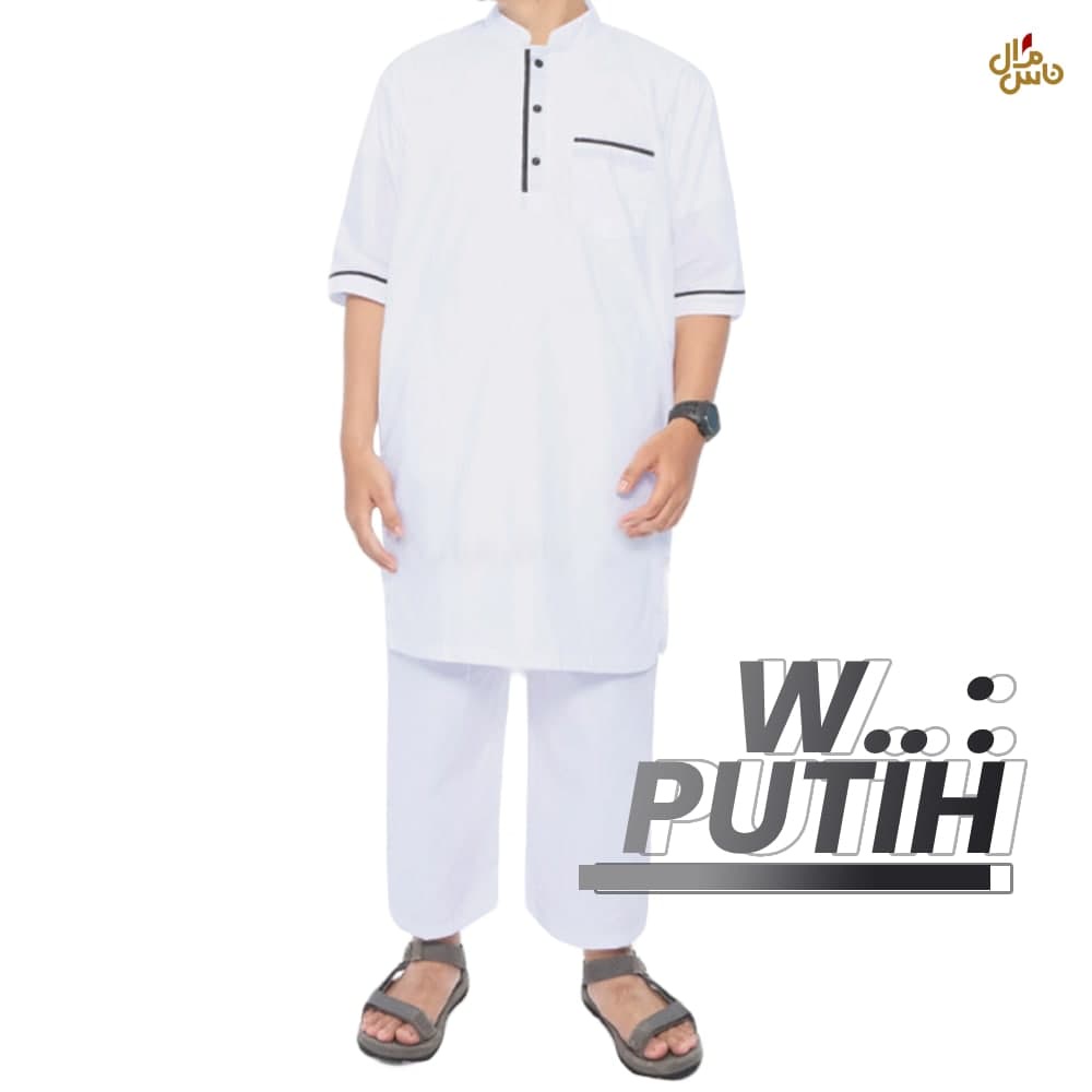 Koko Setelan Pria Baju Dan Celana Pakaian Muslim Pria Model QMGS