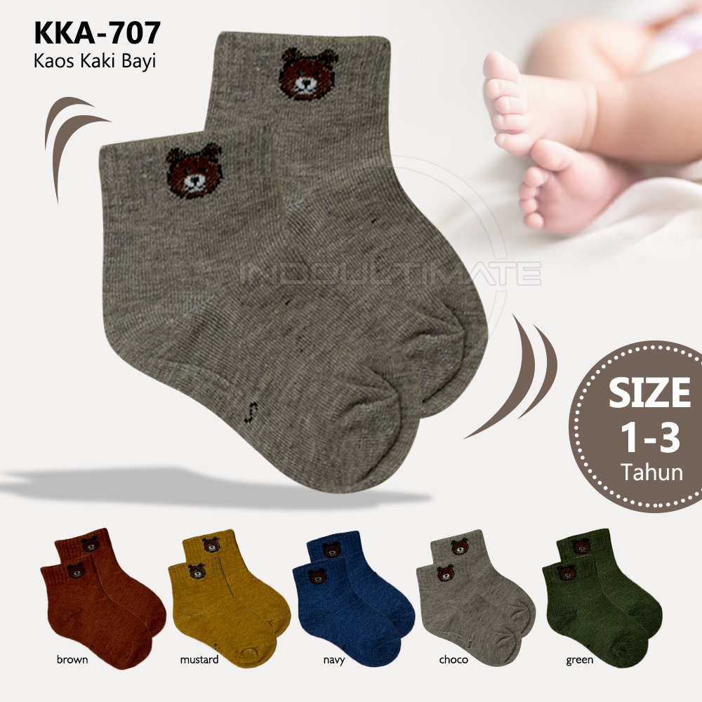 Kaos Kaki Anak Balita 1-3 Tahun Tahun Laki-Laki Perempuan Kaos Kaki Bayi Baby Socks KKA-707 Alas Kaki Anak Pelindung Kaki Sarung Kaos Kaki Anak Balita Laki-Laki Perempuan