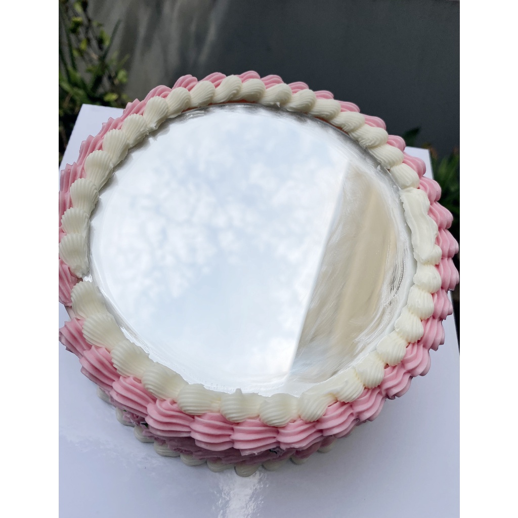 Cermin Aesthetic Akrilik | Akrilik Mirror Cake Topper | MakeUp Akrilik Mirror | Cermin Rias Dinding Cermin Tempel  | Dekorasi Kue Cermin Aesthetic Akrilik / Acrylic Mirror Cake Topper