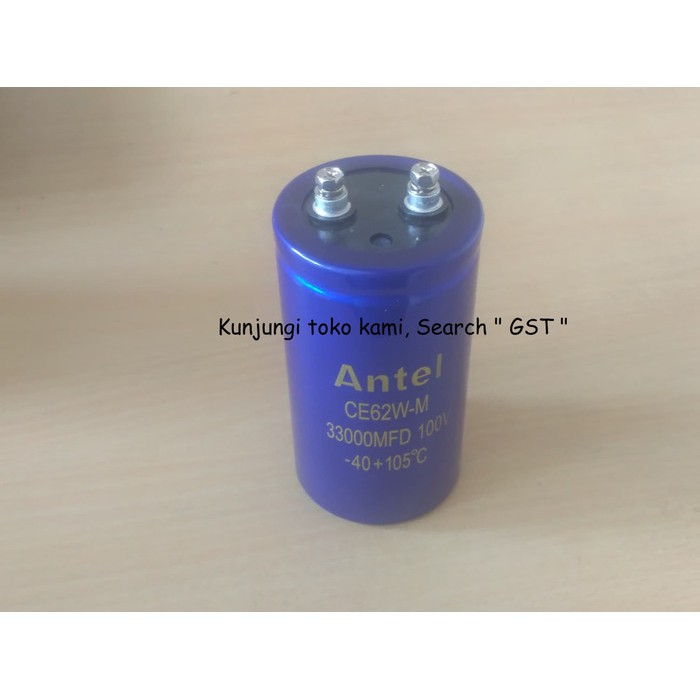 Elco Power 33000 Uf MFD 100V Capasitor Kapasitor 33000 uf 100 volt