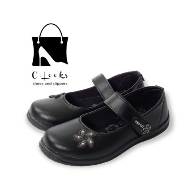 Celena C.01 Hitam Sepatu Pantofel Anak Size 26-35