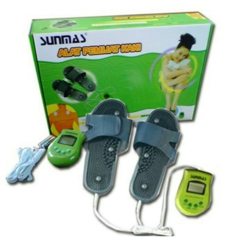 Sandal terapi kesehatan pijat elektrik SUNMAS foot massager