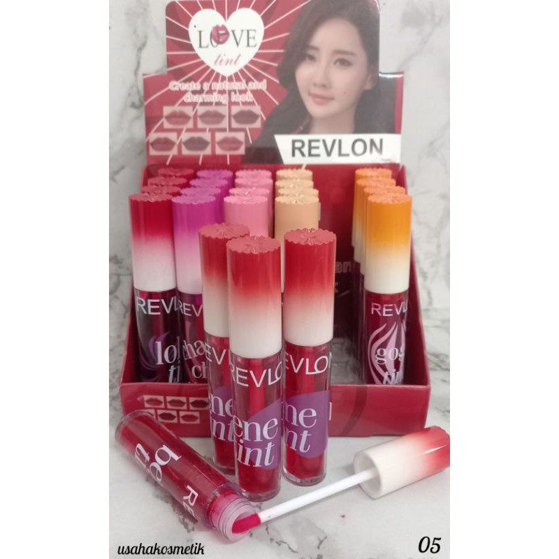 BEST SELLER  LIP TINT  LOVE  REVLON |  LIP TINT BRIGHT COLORS HARUM PERMEN   NO.999 | 70379 -03