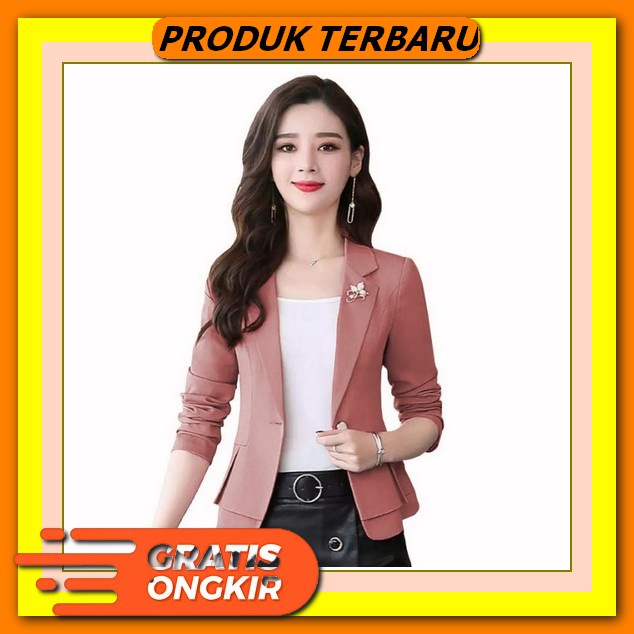 ( Cod ) Setelan Blazer Baju Kantor Wanita Cewek / Pakaian One Set Wanita / Baju Set Cel Masa Kini Ba