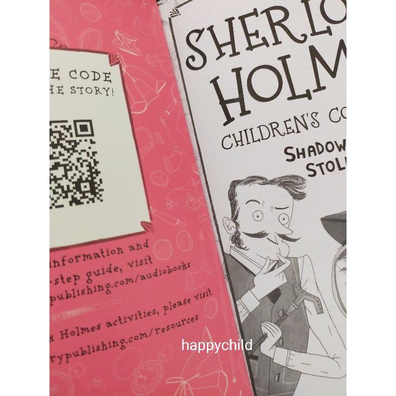 With audio sherlock holmes 10 books detective stories/set/buku anak/happychild