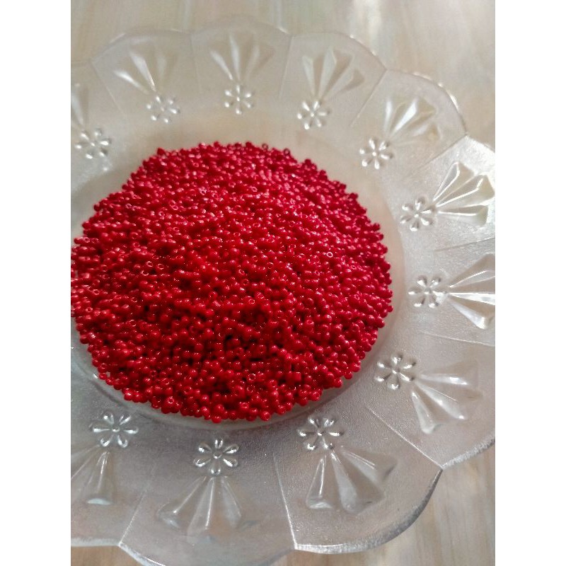 Manik Mote Payet Pasir 11.0/2MM -  Merah Doff