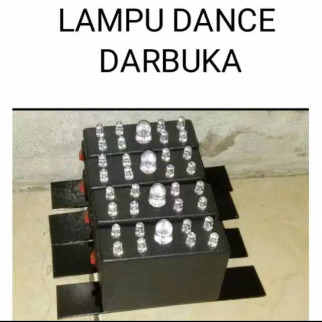 Lampu dance darbuka warna warni