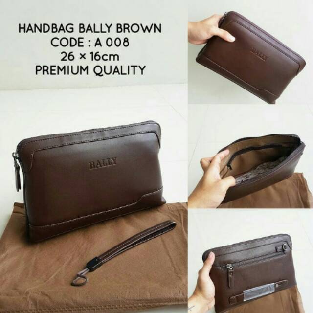 Tas tangan pria/wanita BALLY BROWN