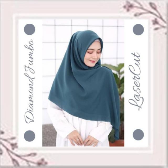 Diamond Jumbo Kerudung Segiempat