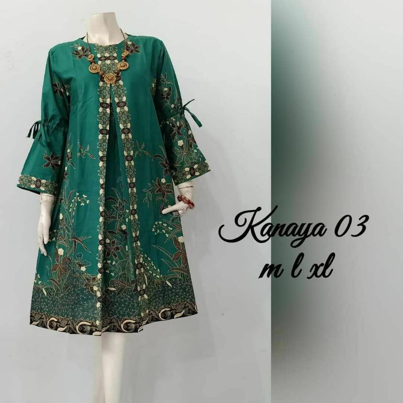 TUNIK BATIK CANTIK KEKINIAN BAJU WANITA MODERN TERBARU BATIK VIRAL 2022
