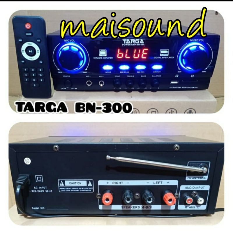 AMPLIFIER TARGA BN 300 AMPLI TARGA BN300 ORIGINAL BLUETOOTH USB ORI