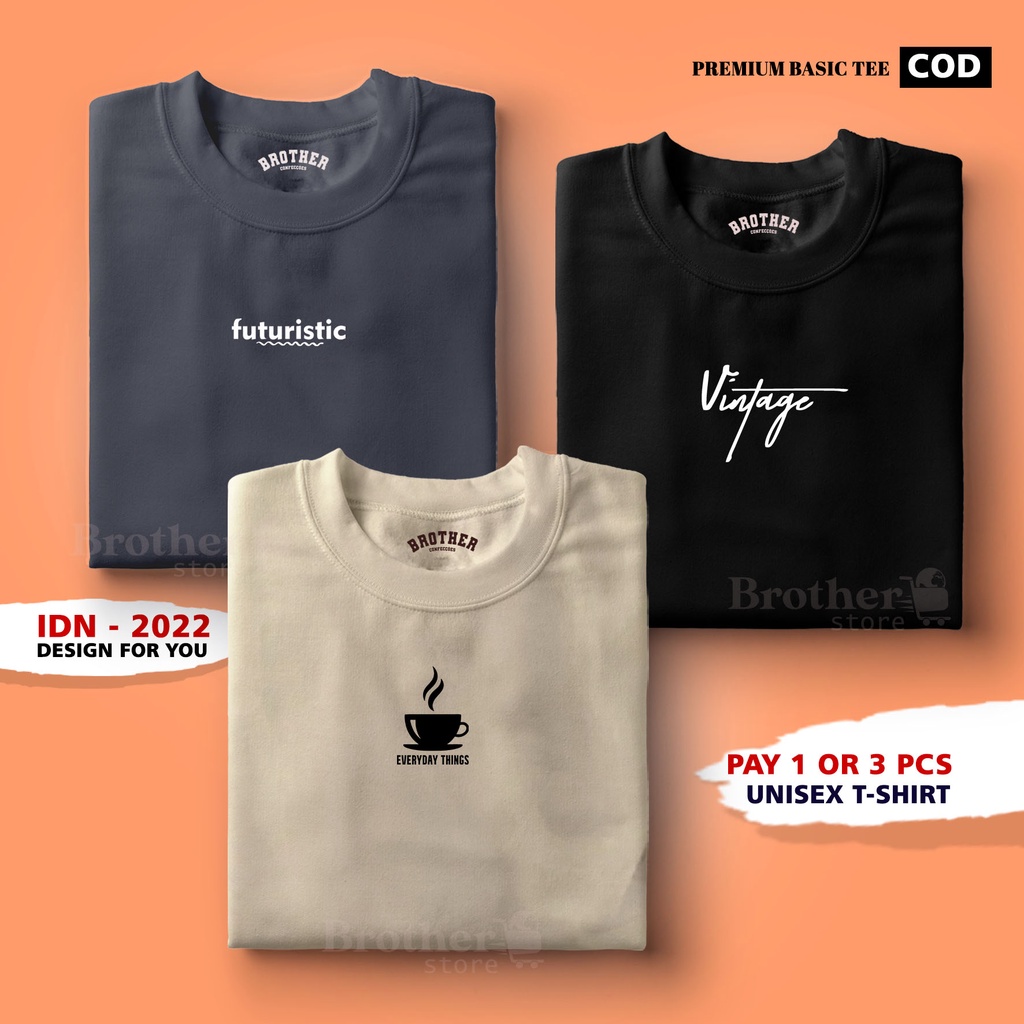 BUY 1 OR 3 PCS ( PROMO COD ) BROTHER STORE / Kaos Distro100% Catoon Combed 30s / ArticelFEV