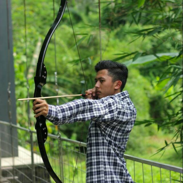 Busur Panah New Black Recurve ini Baru promo Shopee 