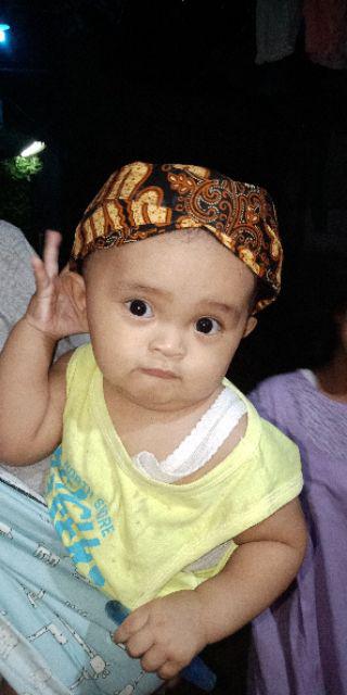Blangkon Solo | Blangkon Anak | Motif Batik Sliwir