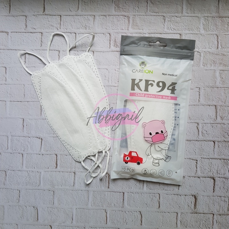 𝘈𝘉𝘎✰ MASKER KF94 ANAK HITAM PUTIH 4PLY / Masker KF 94 MODEL KOREA KIDS 4 PLY isi 10 PCS / Masker Anak Hitam Putih Warna Warni 1007