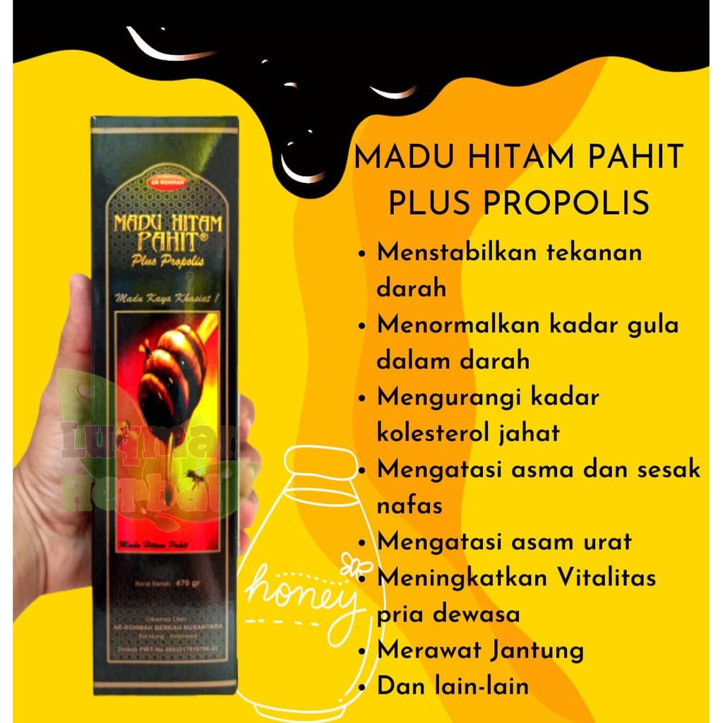 madu hitam pahit propolis