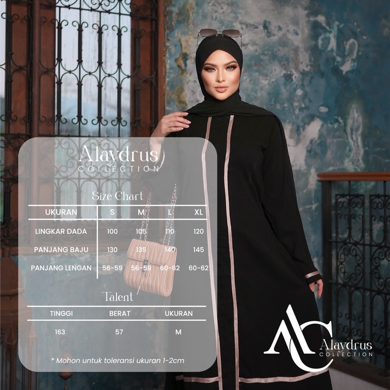 New Abaya Gamis Maxi Dress Arab Saudi Bordir Zephy Turki Umroh Dubai Turkey India Wanita Hitamjo 408