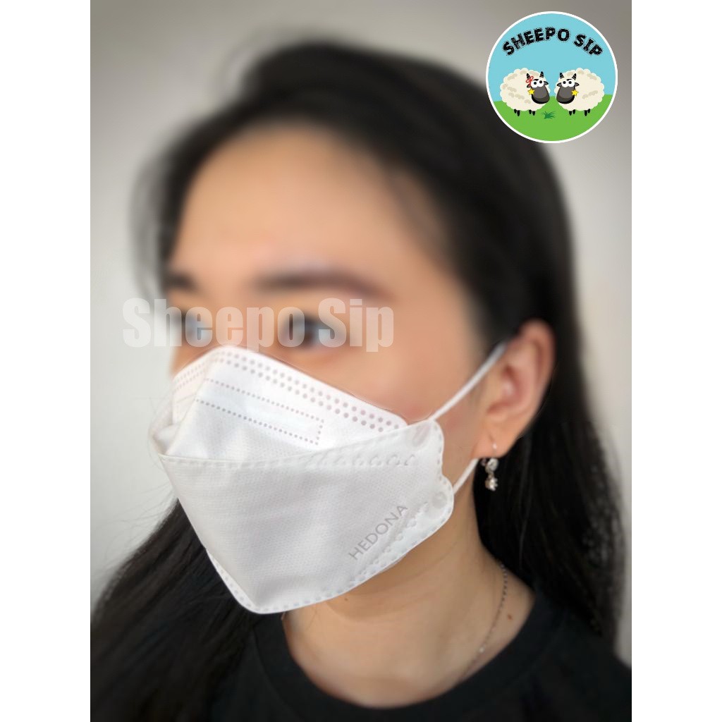 MASKER MEDIS KOREA MASKER KF94 HEDONA SURGICAL MASK FILTRASI 99% ISI 20 PCS IZIN KEMENKES WRNA PUTIH