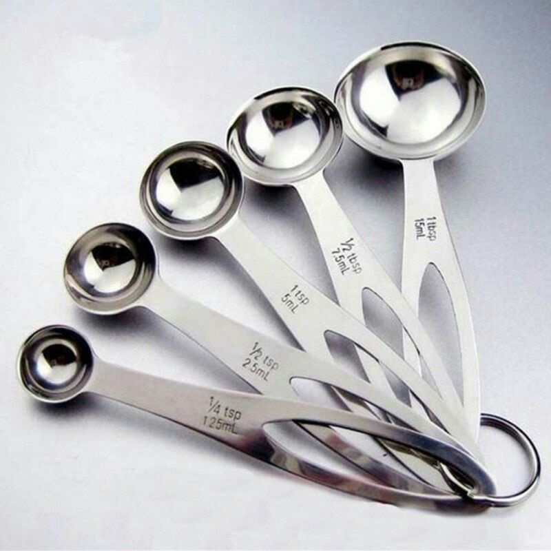 Sendok Takar Cup Stainless Steel Measuring Spoon Friez 5 Pcs S300