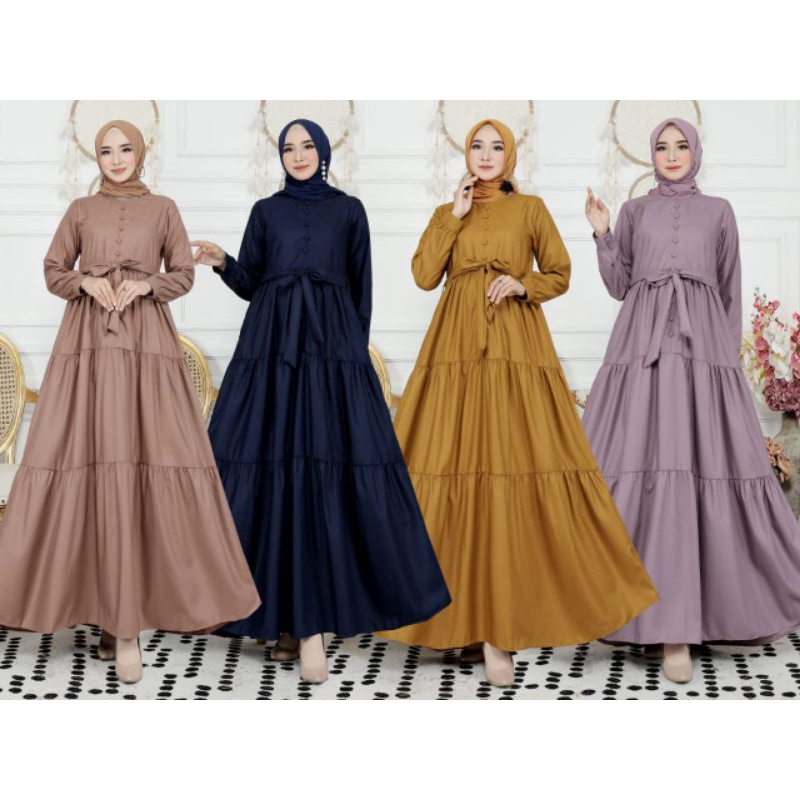 A.Line Dress Gamis Premium Madina Shofa