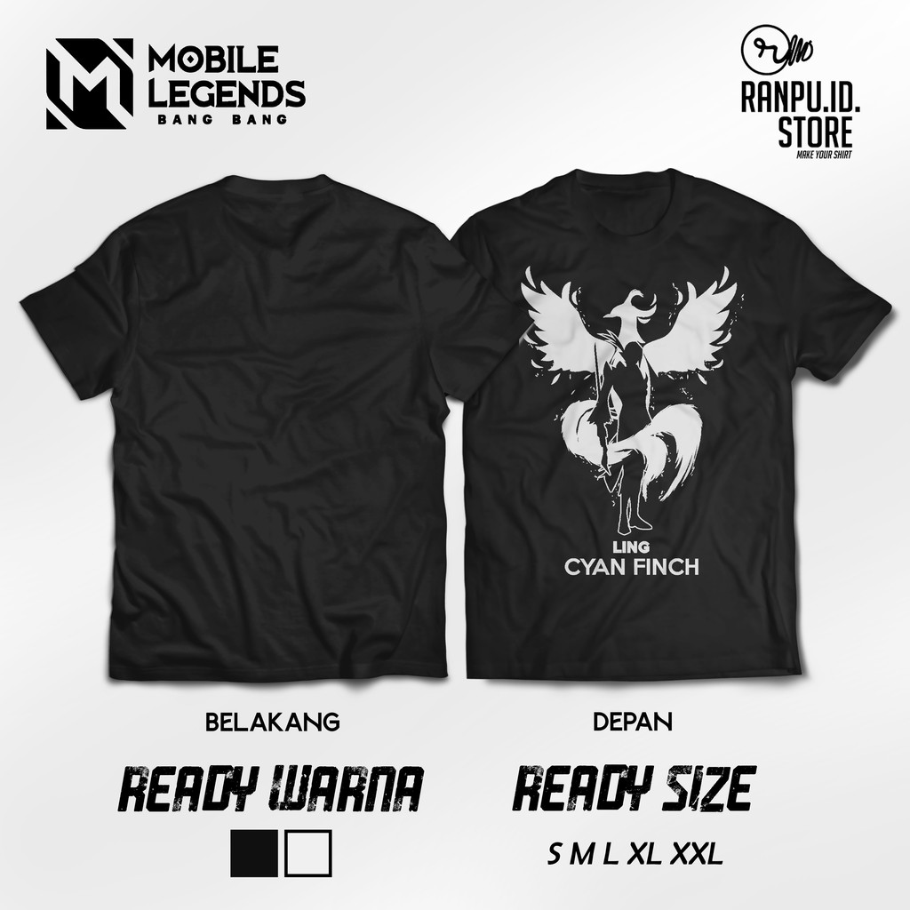 T-Shirt Kaos Game Mobile Legend Ling