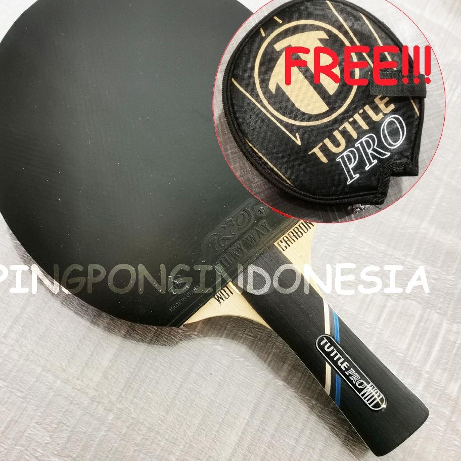Harga TERMURAAH.. Tuttle PRO W01 Carbon Set-Rakitan Bet Bat Pingpong Tenis Meja OFF W-01