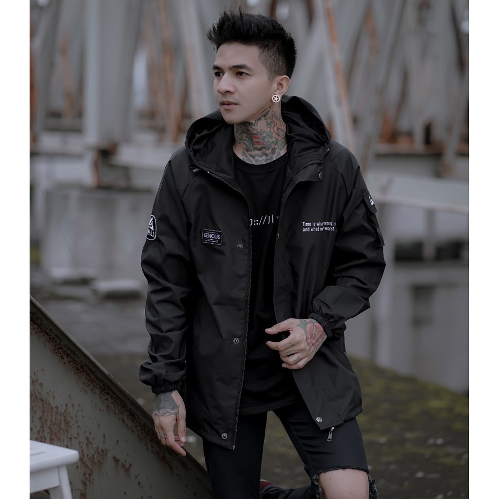 JAKET PRIA - JAKET CASUAL PRIA-JAKET SALVIOHEXIA-JAKET WATERPROOF OUTDOOR -JAKET PARASUT PRIA MURAH-Gambar 4